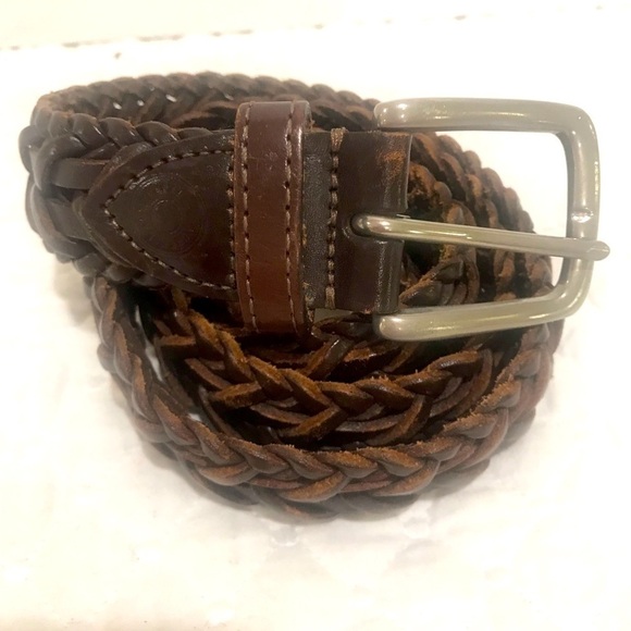 Ralph Lauren brown leather belt Sz 34 - Picture 1 of 3